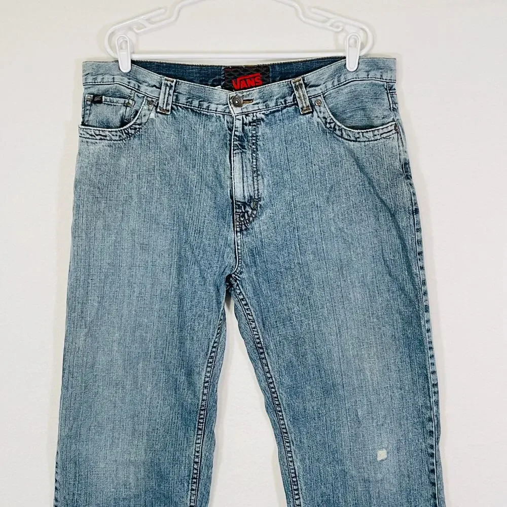 Vans Jeans Men’s 36x34 Relaxed Baggy 90s y2k Skateboarding Grunge 100% Cotton
